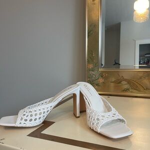White Women's Heeled Sandals